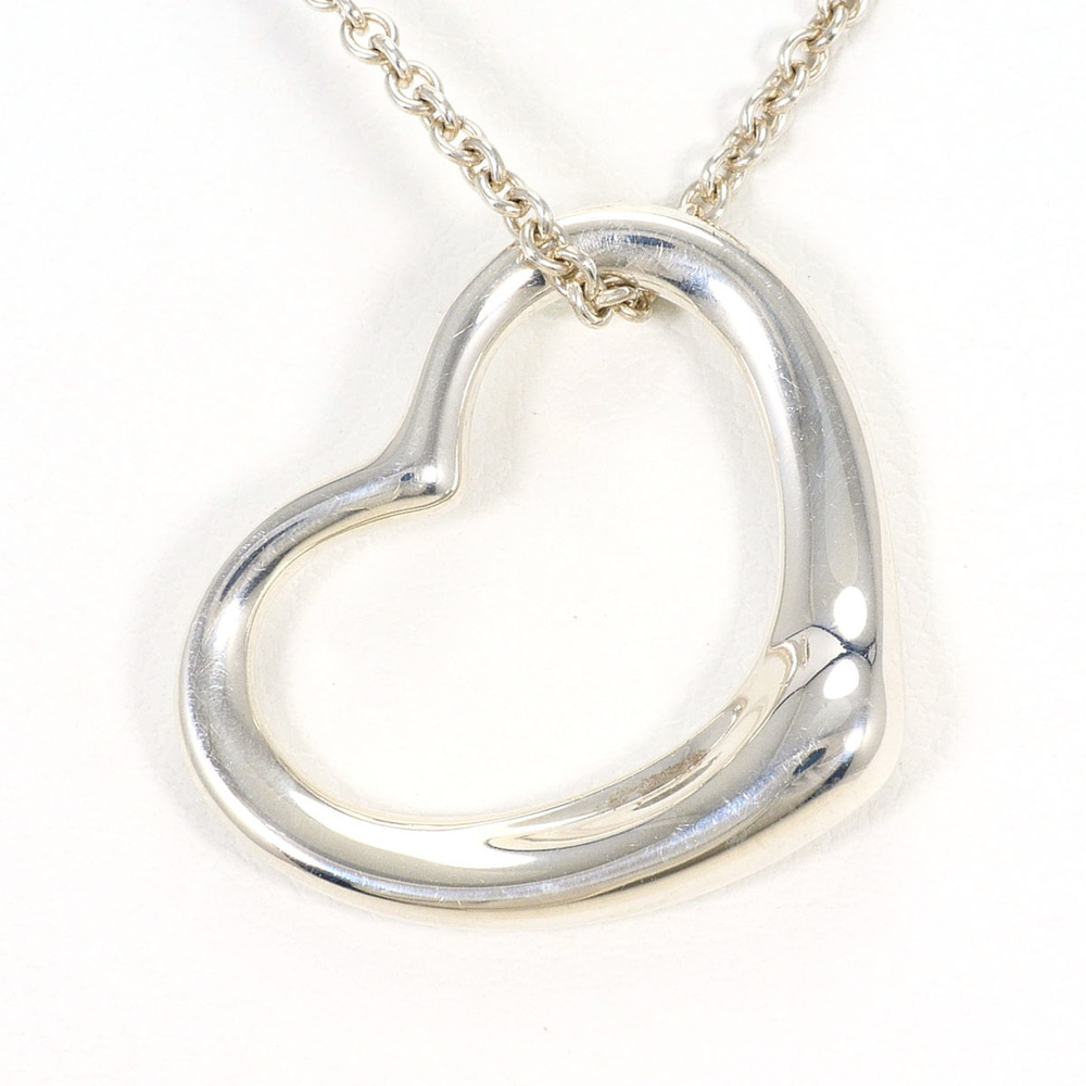 Tiffany & Co. Open Heart Silver Necklace, Total Weight 5.5g, 40cm, Jewelry
